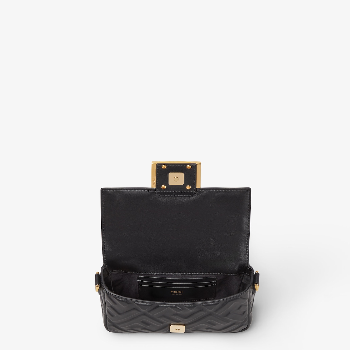 FENDI Baguette® Mini Black leather bag - Image 3